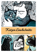Katzen Linolschnitt - Der Kalender mit kunstvollen Porträts der Samtpfoten (Wandkalender 2024 DIN A4 hoch), CALVENDO Monatskalender