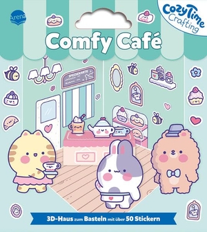 Cozy Time Crafting. Comfy Café - Miniatur-Haus, 3D, Sticker DIY, Entspannung für Kinder, Jugendliche und Erwachsene. Arena Verlag GmbH, 2026.