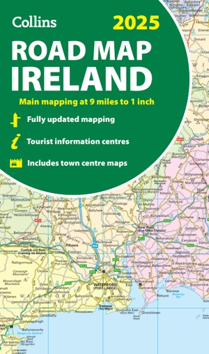 Collins. 2025 Collins Road Map of Ireland - Folded Road Map. HarperCollins UK, 2024.