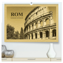 Rom-Ein Kalender im Zeitungsstil (hochwertiger Premium Wandkalender 2024 DIN A2 quer), Kunstdruck in Hochglanz