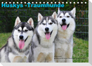 Huskys - Traumhunde (Tischkalender 2022 DIN A5 quer)