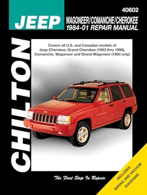 Frederick, Matthew E / Bob Henderson. Jeep Wagoneer/Comanche/Cherokee 1984-01 Repair Manual. Cengage Learning, 2010.