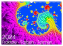 Fraktale - Farben - Formen 2024 (Wandkalender 2024 DIN A3 quer), CALVENDO Monatskalender