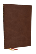 Nkjv, Thinline Bible, Large Print, Brown Leathersoft, Red Letter, Comfort Print