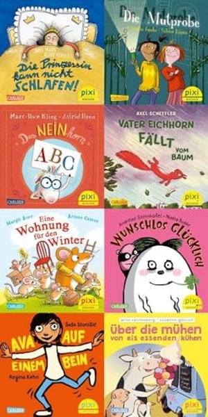 diverse. Pixi-8er-Set 295: Beliebte Autor*innen gratulieren Pixi (8x1 Exemplar). Carlsen Verlag GmbH, 2024.