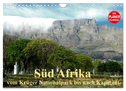 Süd Afrika - vom Krüger Nationalpark bis nach Kapstadt (Wandkalender 2025 DIN A4 quer), CALVENDO Monatskalender