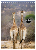 Giraffen - Die Riesen Afrikas (Tischkalender 2024 DIN A5 hoch), CALVENDO Monatskalender