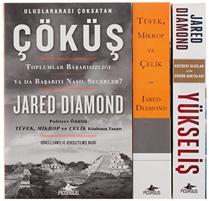 Diamond, Jared. Jared Diamond Seti - Tüfek Mikrop ve Celik Üclemesi - 3 Kitap Takim, Ciltsiz. Pegasus Yayincilik, 2019.