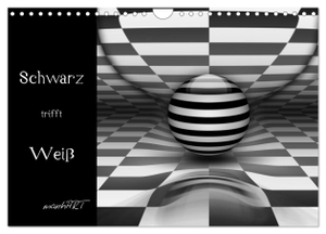 manhART, manhART. Schwarz trifft Weiß (Wandkalender 2024 DIN A4 quer), CALVENDO Monatskalender - Optische Kunst in schwarz-weiß. Calvendo Verlag, 2023.