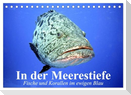 In der Meerestiefe. Fische und Korallen im ewigen Blau (Tischkalender 2025 DIN A5 quer), CALVENDO Monatskalender