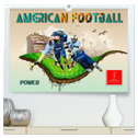 American Football - Power (hochwertiger Premium Wandkalender 2025 DIN A2 quer), Kunstdruck in Hochglanz