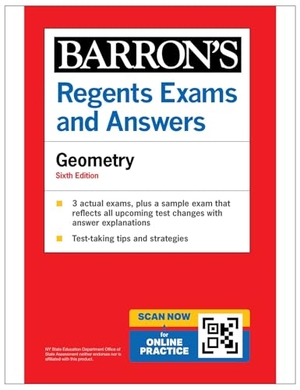 Castagna. Regents Exams and Answers: Geometry, Sixth Edition. Barrons Educational Services, 2025.