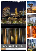FASZINATION USA Urbanes und Naturhighlights (Wandkalender 2024 DIN A3 hoch), CALVENDO Monatskalender