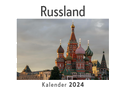 Russland (Wandkalender 2024, Kalender DIN A4 quer, Monatskalender im Querformat mit Kalendarium, Das perfekte Geschenk)