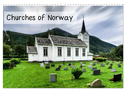 Churches of Norway (Wall Calendar 2024 DIN A3 landscape), CALVENDO 12 Month Wall Calendar