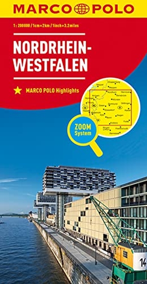 MARCO POLO Regionalkarte Deutschland 05 Nordrhein-Westfalen 1:200.000. Mairdumont, 2021.