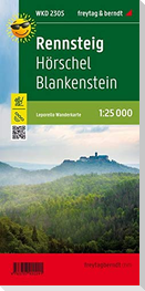 Rennsteig - Hörschel - Blankenstein, Wanderkarte Leporello 1:25.000