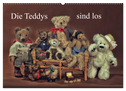 Die Teddys sind los (Wandkalender 2024 DIN A2 quer), CALVENDO Monatskalender