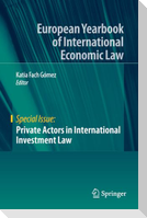 Private Actors in International Investment Law