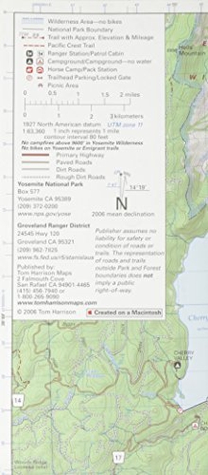 Harrison, Tom. Hetch Hetchy Trail Map. Tom Harrison Maps, 2006.