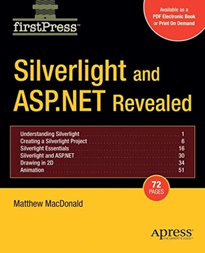 Macdonald, Matthew. Silverlight and ASP.NET Revealed. Apress, 2007.