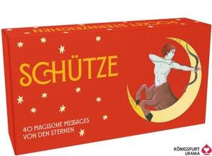Ginny Chiara Viola. Pocket Sternzeichen Schütze 40 Karten in Magnetschachtel - - 40 Karten in Magnetschachtel mit Metallicfolie - Magische Messages von den Sternen - Magische Messages von den Sternen. Königsfurt-Urania, 2026.