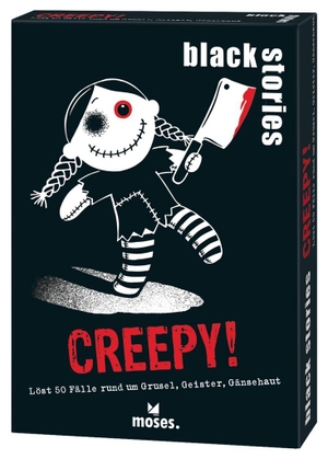 Arendt, Katharina / Nicola Berger. black stories Creepy! - Löst 50 Fälle rund um Grusel, Geister, Gänsehaut. moses. Verlag GmbH, 2024.