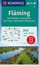 KOMPASS Wanderkarte 747 Fläming 1:50.000