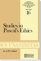 Studies in Pascal¿s Ethics