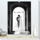 Die nackte Tür - Outdoor Aktfotografie in schwarzweiß (hochwertiger Premium Wandkalender 2024 DIN A2 hoch), Kunstdruck in Hochglanz