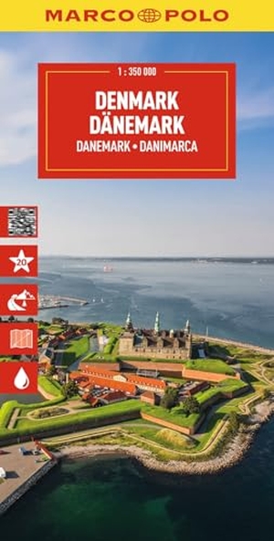Denmark Marco Polo Map - Straßenkarte und Autokarte mit sehenswerten Strecken, Highlights und digitaler Erweiterung. Mairdumont, 2026.