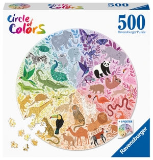 Ravensburger Puzzle 17172 Circle of Colors -Animals 500 Teile. Ravensburger Spieleverlag, 2022.