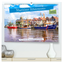 Maritime Küstenorte - von Greetsiel, über Neuharlingersiel bis Schillig (hochwertiger Premium Wandkalender 2024 DIN A2 quer), Kunstdruck in Hochglanz