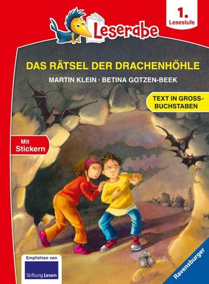 Klein, Martin. Das Rätsel der Drachenhöhle - Leserabe ab 1. Klasse - Erstlesebuch für Kinder ab 6 Jahren (in Großbuchstaben). Ravensburger Verlag, 2022.
