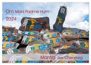 Bergermann, Manfred. Om Mani Padme Hum ¿ Mantra des Chenrezig (Wandkalender 2024 DIN A2 quer), CALVENDO Monatskalender - Om mani padme hum ist ein Mantra in Sanskrit, heute das populärste Mantra des tibetischen Buddhismus. Calvendo, 2023.