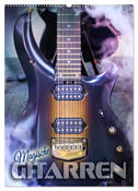Magische Gitarren (Wandkalender 2024 DIN A2 hoch), CALVENDO Monatskalender
