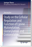 Study on the Cellular Regulation and Function of Lysine Malonylation, Glutarylation and Crotonylation