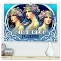 Art Deco Freundinnen (hochwertiger Premium Wandkalender 2024 DIN A2 quer), Kunstdruck in Hochglanz