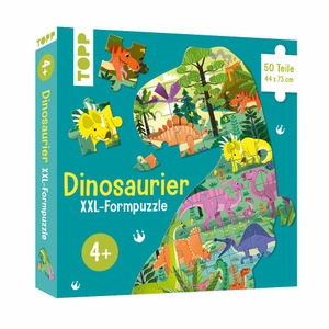 Colin, Emmanuelle. Dinosaurier XXL-Formpuzzle - Bodenpuzzle mit 50 Teilen. frechverlag GmbH, 2026.