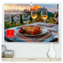 Europa für Gourmets - landestypische Gerichte erleben (hochwertiger Premium Wandkalender 2025 DIN A2 quer), Kunstdruck in Hochglanz