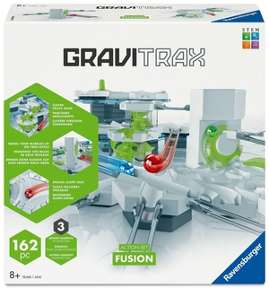 GraviTrax BASE - Action-Set Fusion. Ravensburger Spieleverlag, 2026.
