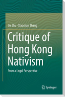 Critique of Hong Kong Nativism