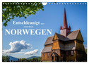 Entschleunigt ... reisen durch Norwegen (Wandkalender 2024 DIN A4 quer), CALVENDO Monatskalender