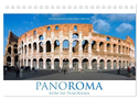 PANOROMA - Rom im Panorama (Tischkalender 2025 DIN A5 quer), CALVENDO Monatskalender