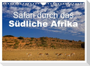 Safari durch das Südliche Afrika (Wandkalender 2025 DIN A4 quer), CALVENDO Monatskalender