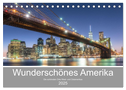 Wunderschönes Amerika (Tischkalender 2025 DIN A5 quer), CALVENDO Monatskalender