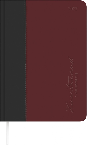 Neumann Verlage GmbH & Co KG (Hrsg.). Buchkalender Premium Fire schwarz-rot A5 2027 - Tagesplaner A5 (15x21 cm) mit 1 Tag pro Seite, Tucson-Einband, Monatsregister, Zeiteinteilung 7-22 Uhr & Notizbereich für Arbeit & Studium. Neumann Verlage GmbH & Co, 2026.