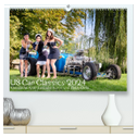 US Car Classics 2024 - Klassische amerikanische Autos und PinUp Girls (hochwertiger Premium Wandkalender 2024 DIN A2 quer), Kunstdruck in Hochglanz