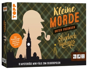 Pelletier, Virgine. Kleine Morde unter Freunden: Sherlock Holmes. 10 mysteriöse Mini-Fälle zum Selberspielen - Für 4-6 Personen, 45-60 Minuten. Mit Rollen- und Hinweiskarten sowie Booklet. Ermittlungs-Snack für Zwischendurch. frechverlag GmbH, 2026.