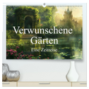 Verwunschene Gärten - Eine Zeitreise (hochwertiger Premium Wandkalender 2025 DIN A2 quer), Kunstdruck in Hochglanz